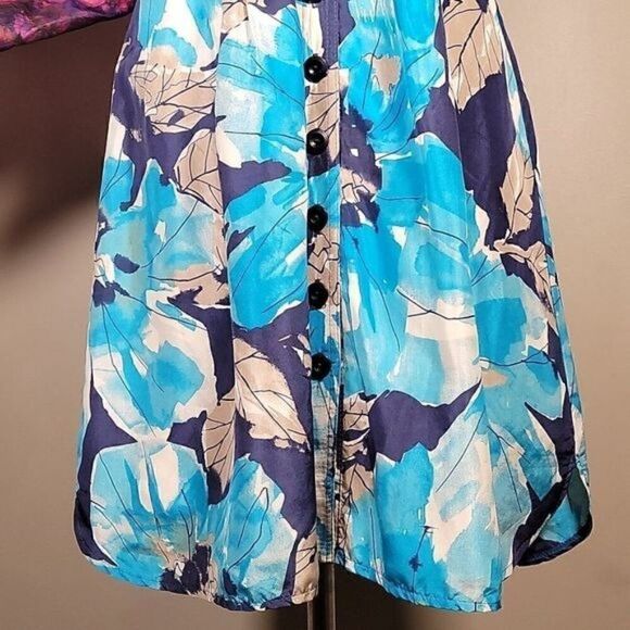 Nanette Lepore Silk Fit & Flare Dress Sz 4 - Picture 7 of 13